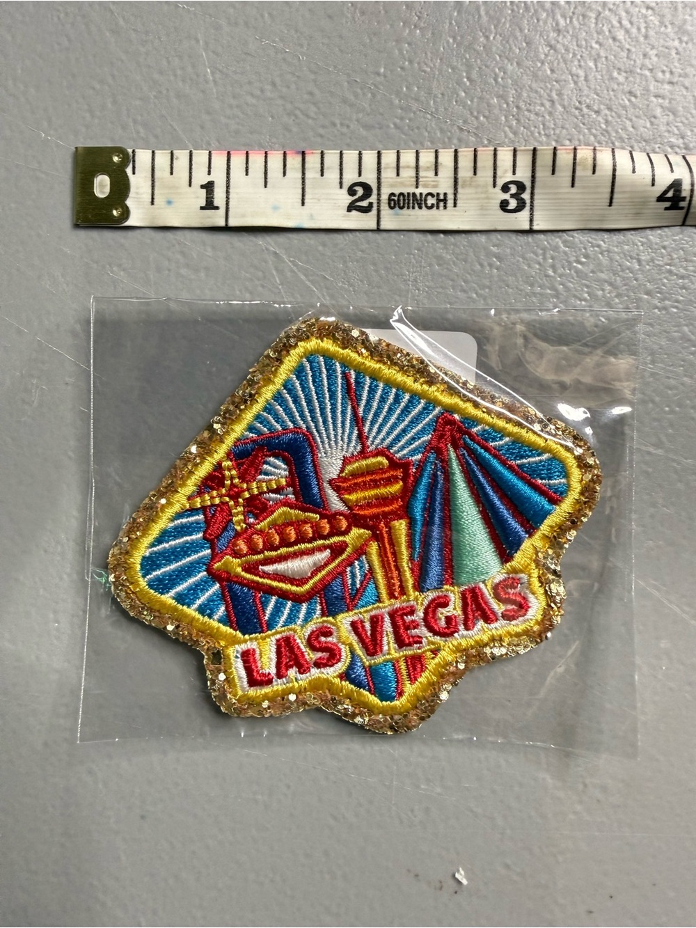 Stoney Clover Lane Las Vegas embroidered patch Embroidered Patch in Blue & Red - Picture 2 of 2